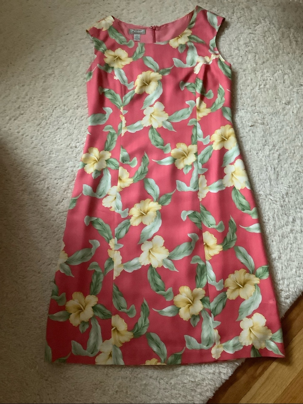 Tommy Bahama Pink Coral Silk Floral Dress